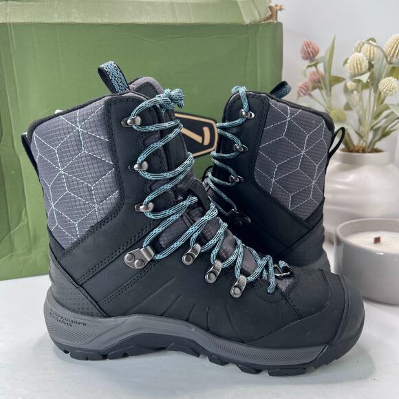 KEEN Revel IV High Polar Waterproof Insulated Winter Boots Black Womens 6 - Picture 6 of 10